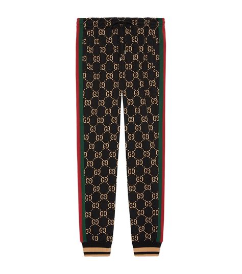 mens gucci black trousers|Gucci trousers sale.